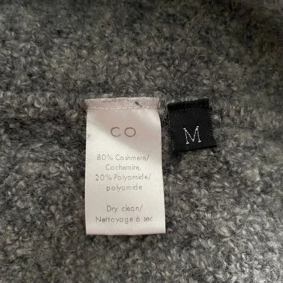 CO Cashmere Mock Neck Sweater Gray - Picture 11 of 11